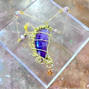 Amethyst Moon Necklace